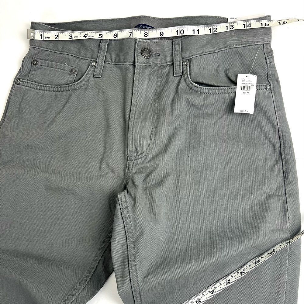 Old Navy Men's Slate Gray Straight Jeans - Picture 4 of 5